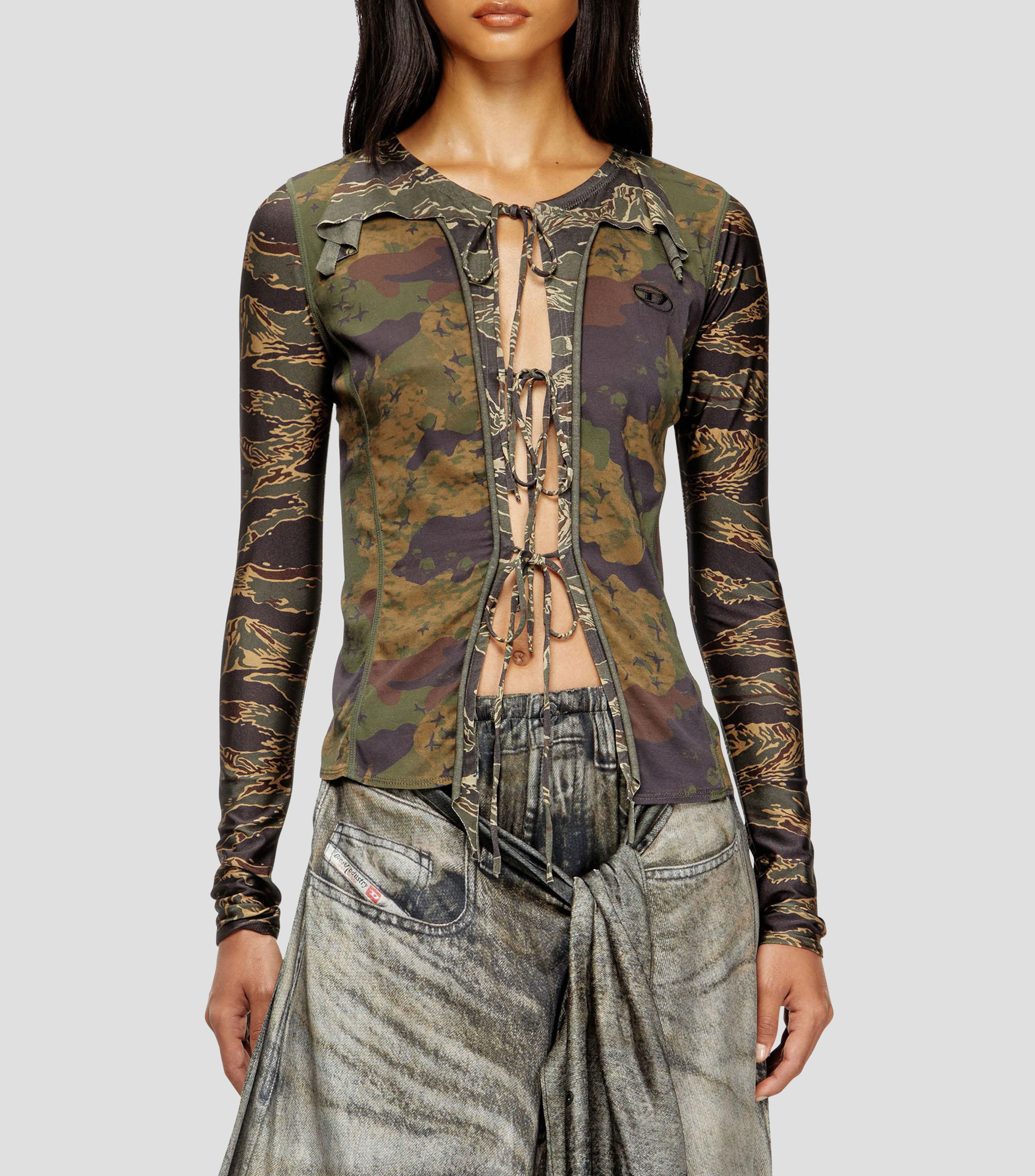Cárdigan estampado Mujer